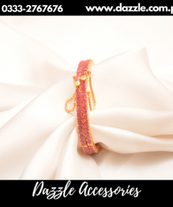 elegant ruby stone sleek bangles