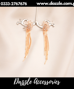 inspiring golden chain earrings