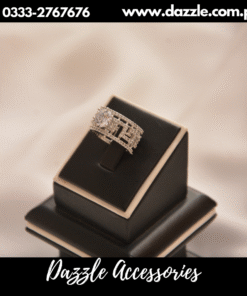 princess zirconia silver ring