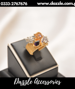 Artistic Gold Plated two tone  ring