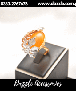 Artistic fresh floral yellow ring