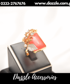 Artistic fresh red  gem ring
