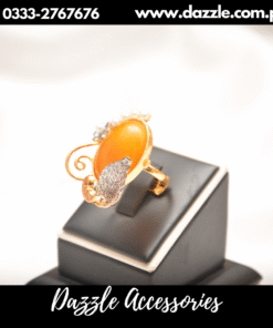 Artistic fresh yellow oval gem ring