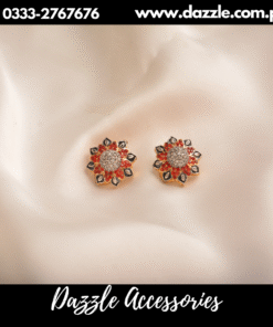 Beautiful Lilly flower red studs