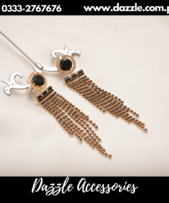 Beautiful black chain earrings