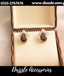 Crystal black gorgeous studs