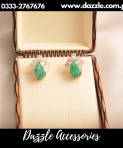 Crystal green gorgeous studs