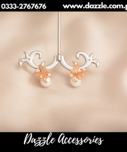 Cute butterfly pearl studs