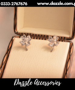 Cute floral silver studs