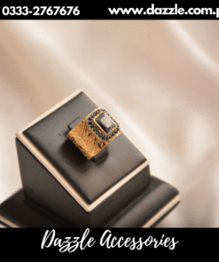 Elegant Black gold Band ring