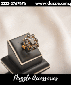 Glamorous black ring