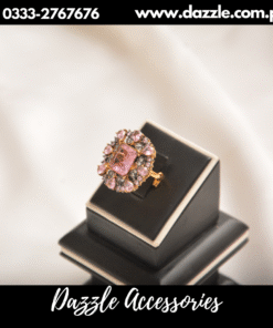 Glamorous pink ring