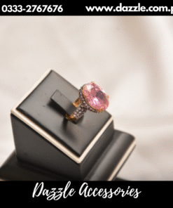 Majestic  pink Gem ring
