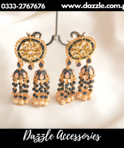 Meena kari bahu bali blue earrings