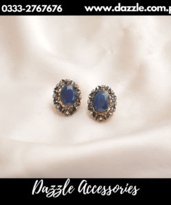 Opulent Blue sapphire Studs