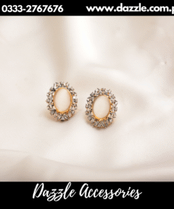 Opulent pearl white  Studs