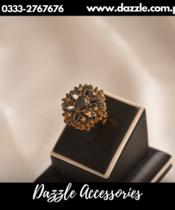 Radiant black Zirconia ring