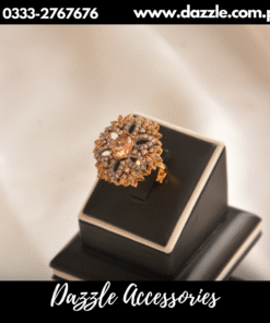 Radiant champagne  Zirconia ring