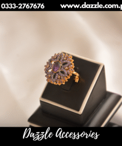 Radiant purple  Zirconia ring