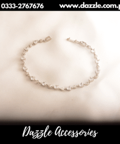 Silver stone bracelet