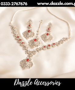 Stunning Red silver carat set