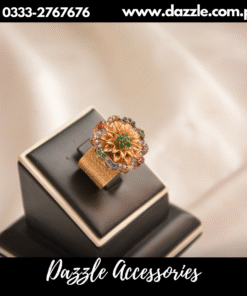 Stunning  multi floral Band ring