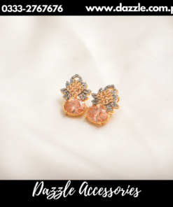 luxurious Zirconia chmapagne Studs