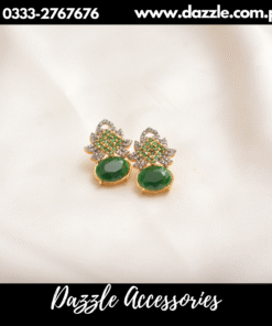 luxurious Zirconia green Studs