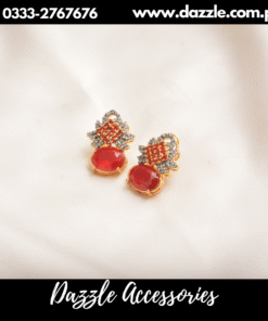 luxurious Zirconia red Studs