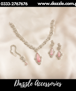 Elizabeth pink silver set