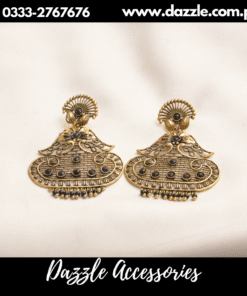 Ethnic antique black earrings