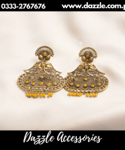 Ethnic antique mastard earrings
