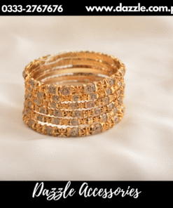 Gold plated 6 bangles set