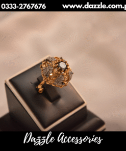 Gold plated black golden ring