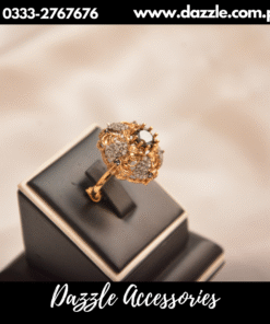 Gold plated champagne purple ring