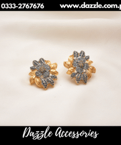 Golden Based blue Stud