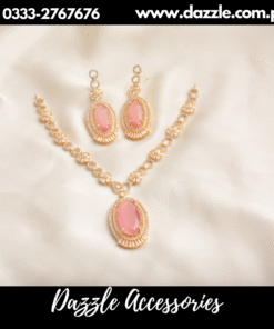 Marvellous pink gold plated Set