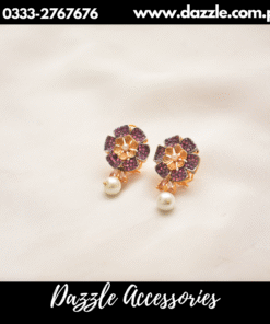 Pearl drop Floral studs