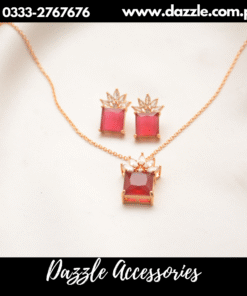 Red Gem Locket set