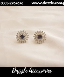 Sunshine Silver black studs