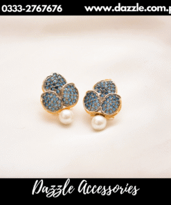 Trending Blue pearl studs