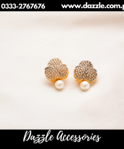 Trending champagne pearl studs