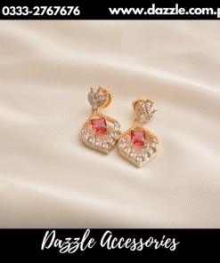 american diamond red Earrings