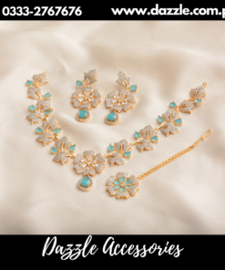 beautiful florat mint green set