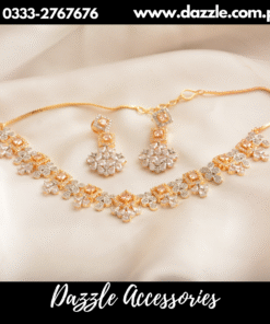 beautiful golden silver  set