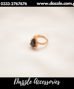 black stone ring