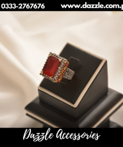 captivating red gem ring