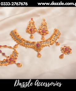 classic 21 carat red bridal set