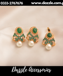 decent Green pearl drop combo set