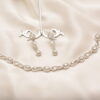 delicate silver carat set